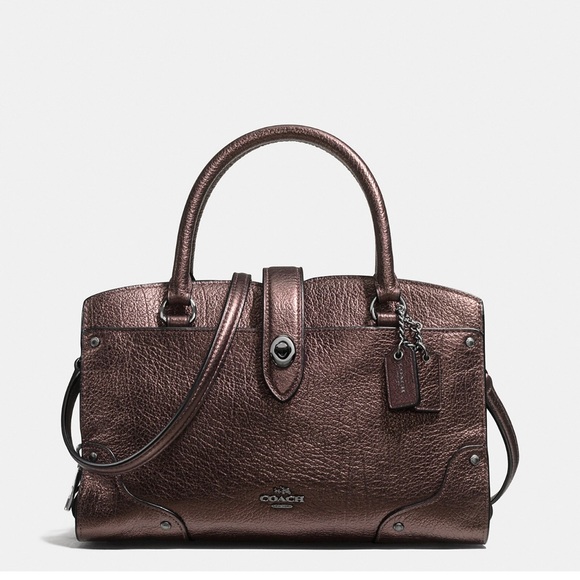 COACH Mercer satchel 24 DK/bronze handbag crossbody bag. - Picture 1 of 10